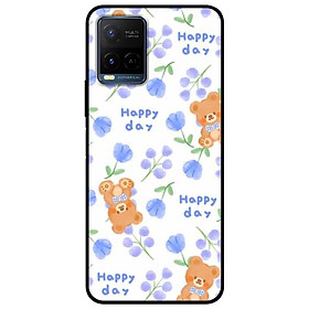 Ốp lưng dành cho Vivo Y21 - Vivo Y21s mẫu Hoạ Tiết Hoa Tím 1