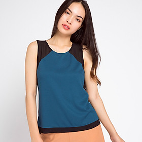  Áo Kiểu Sát Nách Thời trang thiết kế Hity TOP075 (Xanh Indigo)