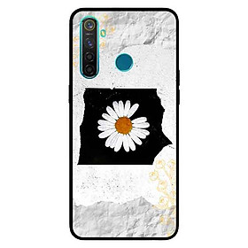 Ốp Lưng in cho Realme 5 Pro Mẫu Hoa Cúc Nền Giấy 1 - Hàng Chính Hãng