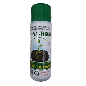 Phân bón NPK sinh học KINA R666 kích thích RA RỄ CỰC MẠNH Chai 25ml