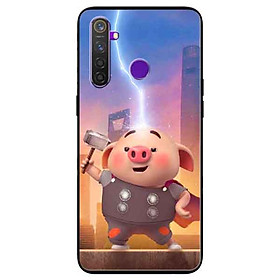 Ốp lưng in cho Realme 5 Pro/ Realme Q Mẫu Heo Tho