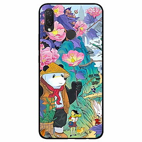 Ốp lưng dành cho Huawei Nova 3i mẫu Gấu Cầm Hoa