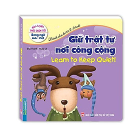 Sách - Rèn Luyện Thói Quen Tốt - Giữ Trật Tự Nơi Công Cộng - Song Ngữ Anh Việt - Minh Thắng