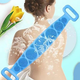 Dây chà lưng , cọ lưng 2 mặt gai silicone , dùng cho nam và nữ  chà chân tiện lợi tẩy tế bào chết   rất tiện lợi