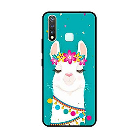 Ốp Lưng in cho Vivo Vivo Y19 /U3 /Y5s /U20 Mẫu Cừu Nền Hoa - Hàng Chính Hãng