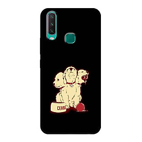 Ốp Lưng in cho Vivo Y15 Mẫu Chú Cún Ba Đầu - Hàng Chính Hãng
