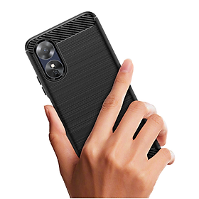 Ốp lưng chống sốc vân kim loại cho OPPO A17, A17K hiệu Likgus (chuẩn quân đội, chống va đập, chống vân tay) - hàng nhập khẩu