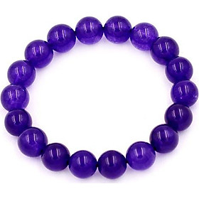 Vòng tay chuỗi hạt Thạch Anh Tím 10 ly 19 hạt - hợp mệnh Hỏa, mệnh Thổ