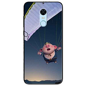 Ốp lưng in cho Xiaomi Redmi 5 Mẫu Heo Bay