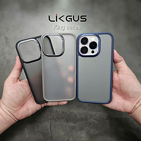 Ốp Lưng Chống Vân Tay cho iPhone 15 Pro Max, 14 ProMax, 13 Pro Max - Viền Camera Kim Loại, Cạnh Cao Su Chống Sốc, Chống Mồ Hôi Tay – Hàng chính hãng