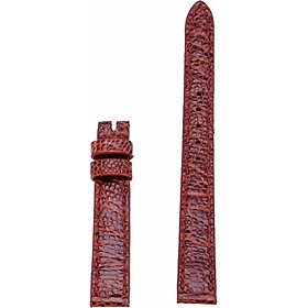 Dây Đồng Hồ Da Đà Điểu Size Nhỏ Huy Hoàng HT8423 - Nâu Đỏ