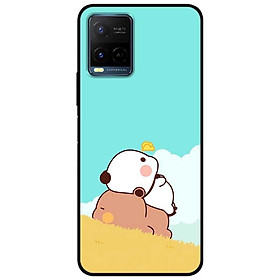 Ốp lưng dành cho Vivo Y21 - Vivo Y21s mẫu Đôi Gấu Ngắm Mây