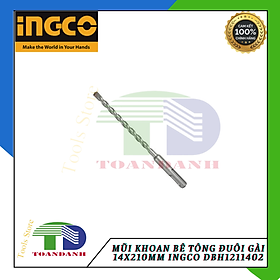 Mũi khoan bê tông đuôi gài 14x210mm ingco DBH1211402