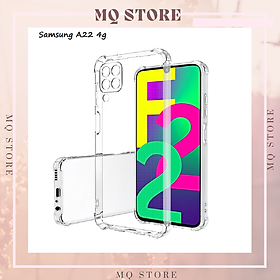 Ốp lưng cho Samsung A22 4G dẻo trong TPU chống sốc 4 góc cạnh ( Hàng chính hãng)