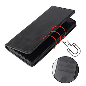 Bao da dạng ví dành cho Samsung Galaxy A70 A70s kiểu dáng sang trọng thời trang, ngăn đựng thẻ tiện lợi, bảo vệ điện thoại toàn diện - Hàng chính hãng