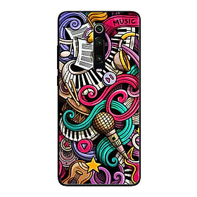 Ốp Lưng in cho Xiaomi Redmi K20 Mẫu Họa Tiết Âm Nhạc - Hàng Chính Hãng