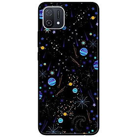 Ốp lưng dành cho Oppo A16K - Oppo A36 / A76 - Oppo Reno 7z 5G - Vệ Tinh Xanh Nền Đen