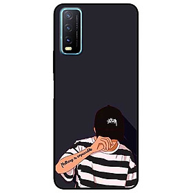 Ốp lưng dành cho Vivo Y20 - Y20s - Y12s mẫu Bad Boy Nón Đen