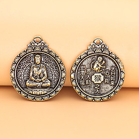 Dây chuyền mặt Phật phật Phật Như Lai Đại Nhật - Phật bản mệnh người tuổi Thân - MV03
