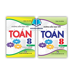 Sách - Combo hướng dẫn học tốt toán 8 tập 1 + 2 (bám sát sgk cánh diều)