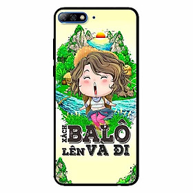 Ốp lưng in cho Huawei Y7/ Y7 Prime 2018  Mẫu Xách Balo Lên Nữ