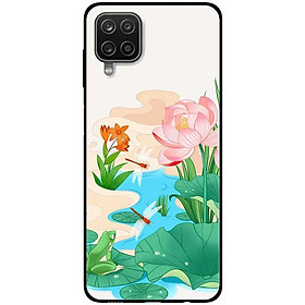 Ốp lưng cho Samsung A13 4G - A13 5G - A33 5G - A53 - A12 - A22 4G - M12 - F12 - Sen Hồng Chuồn Đỏ - Hàng Chính Hãng