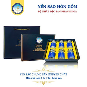 [Hộp QT 6 Hũ] Tổ Yến Chưng Đường Phèn - Yến Sào Hòn Gốm Chính Hiệu Khánh Hòa - HGKNEST