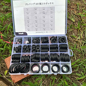 400 Chiếc Gioăng Cao Su 24 Size Cao Cấp - Độ Bền Cao, Chịu Nhiệt, Chịu Dầu Tốt - Màu Đen