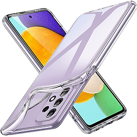 Ốp lưng silicon dẻo cho Samsung Galaxy A33 , A73 , A13 , A53 5G trong suốt mỏng 0.6mm hiệu Ultra Thin độ trong tuyệt đối chống trầy xước - Hàng nhập khẩu 