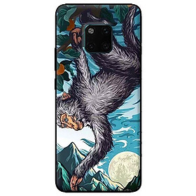 Ốp in cho Huawei Mate 20 Pro Khỉ Đu Cây - Hàng chính hãng
