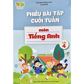 Sách - Phiếu bài tập cuối tuần môn Tiếng Anh lớp 4 (HB)