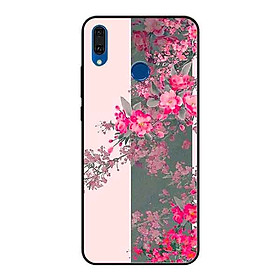 Ốp Lưng in cho Huawei Y9 2019 Mẫu Hoa Đào Nở Rộ - Hàng Chính Hãng