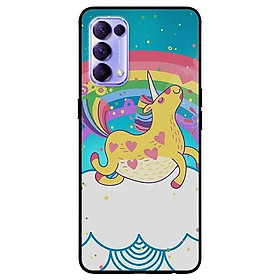Ốp lưng dành cho Reno 5 - Reno 5 Pro - Realme 7 - Realme 7 Pro mẫu Ngựa Vàng Bảy Màu