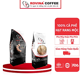 Cà Phê Arabica Cầu Đất - Pha Máy- Gói 500gr Nguyên Hạt  Mùi Hương Dịu Nhẹ Vị Cân Bằng Hoàn Hảo Rovina Coffe