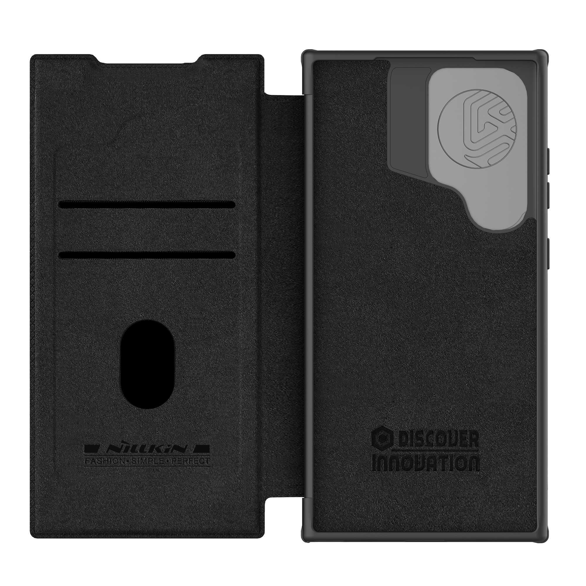Ốp Lưng Nillkin Qin Prop Leather Case cho Samsung Galaxy S24 Ultra - Hàng Chính Hãng
