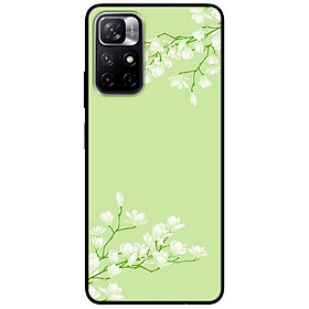 Ốp lưng cho Xiaomi Redmi Note 11 - 11S 4G - Redmi Note 11 5G - 11 Pro Q.Tế - 11 Pro N.Địa - Hoa Trắng Xanh Nhạt - Hàng Chính Hãng
