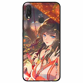 Ốp lưng dành cho Huawei Nova 3e mẫu Thiếu Nữ Mắt Xanh