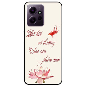 Ốp lưng dành cho Redmi Note 12 - Redmi Note 12 Pro - Redmi Note 12 Pro 5G - Sen Hồng Và Cá - Hàng Chính Hãng