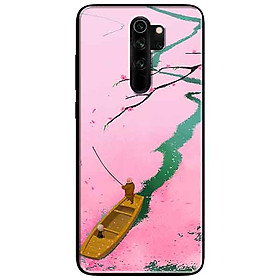 Ốp lưng in cho Xiaomi Redmi Note 8 Pro Mẫu Đào Hồng
