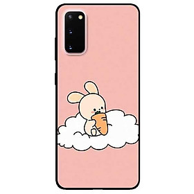 Ốp lưng dành cho Samsung S20 - S20 Plus - S20 Ultra mẫu Thỏ Ăn Cà Rốt Hồng