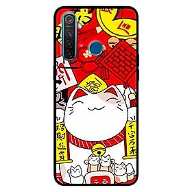 Ốp lưng dành cho Realme 5 - 5s - 6i mẫu Mèo Nằm Chờ Cá