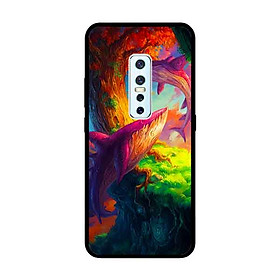Ốp Lưng in cho Vivo V17 Pro Mẫu Đàn Cá Voi - Hàng Chính Hãng