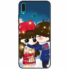Ốp lưng dành cho Huawei Y9 2019 mẫu Cặp Đôi Áo Thổ Cẩm