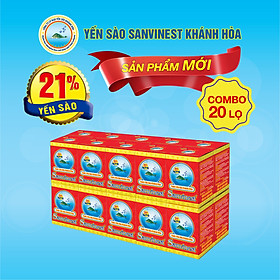 [Combo 20 lọ] Nước Yến sào Sanvinest Khánh Hòa đóng lọ 70ml - S101