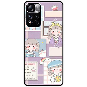 Ốp lưng cho Xiaomi Redmi Note 11 4G - Note 11S 4G - Note 11 5G - Redmi Note 11 Pro Nội Địa - Note 11 Pro Quốc Tế - Bốn Cô Gái - Hàng Chính Hãng