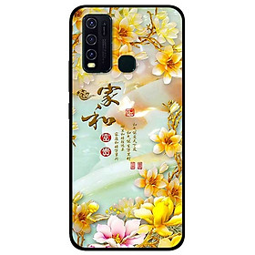 Ốp lưng dành cho Vivo Y30 mẫu Chữ Hoa Vàng