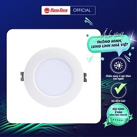Đèn LED âm trần Downlight Rạng Đông Model: AT04 90/8W lỗ khoét 90mm 8W, 10W chất lượng ánh sáng cao, tăng khả năng nhận diện màu sắc.