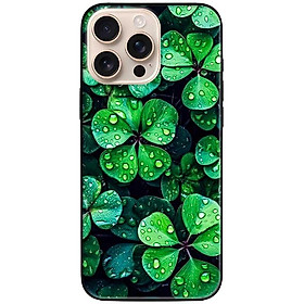 Ốp lưng dành cho Iphone 15 - 15 Plus - 15 Pro - 15 Pro Max - Cỏ May Mắn - Hàng Chính Hãng