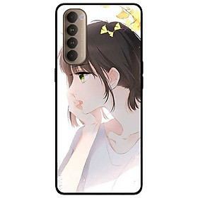Ốp lưng dành cho Oppo Reno 4 Pro mẫu Cô Gái Mắt Xanh