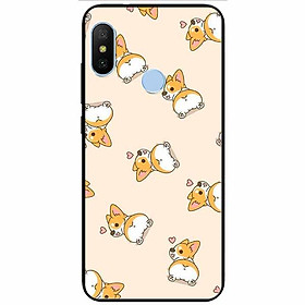 Ốp lưng dành cho Xiaomi Redmi Note 5 Pro mẫu Cún Corgy Làm Kiểu